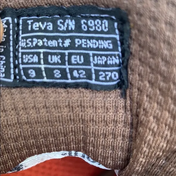Teva Mens Ossagon Brown Waterproof Boots Size 9