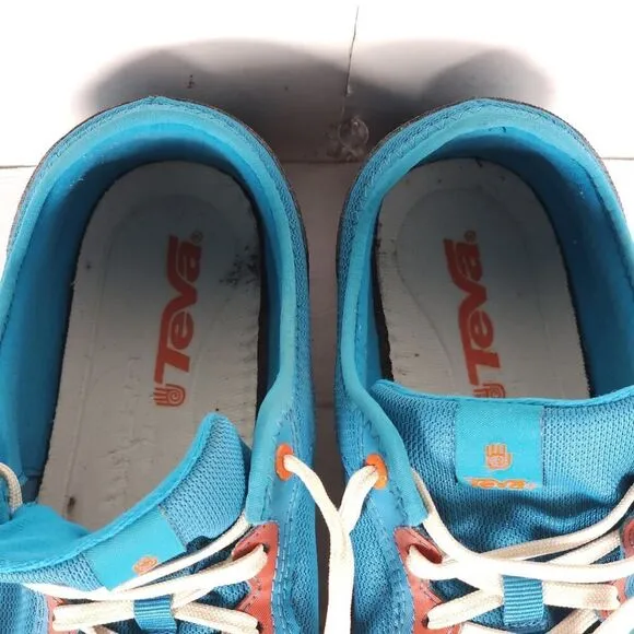 Teva Men's Slimkosi US 9,5 Blue Lace-Up Water Outdoor Tennis Sneakers Shoes
