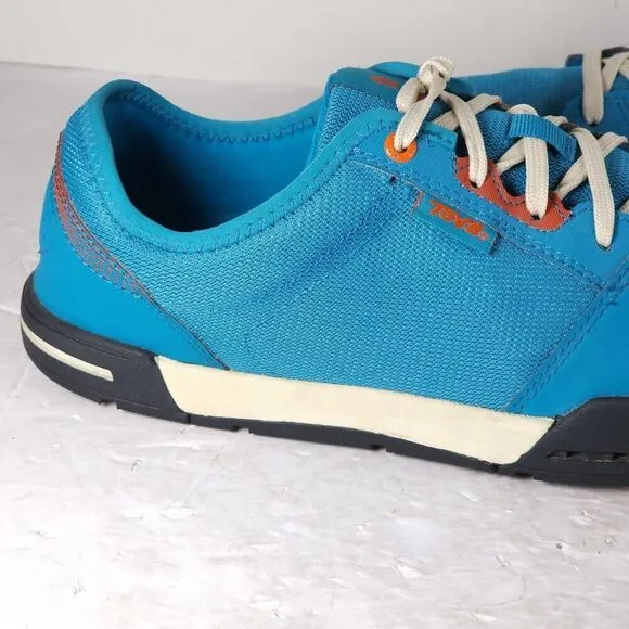 Teva Men's Slimkosi US 9,5 Blue Lace-Up Water Outdoor Tennis Sneakers Shoes