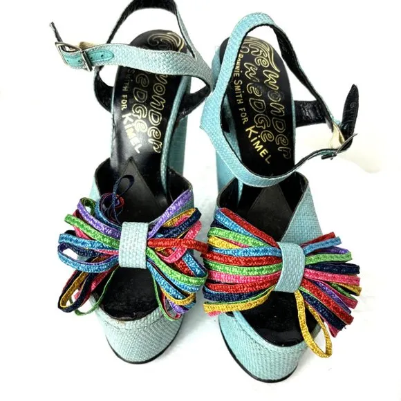 The Wonder Wedge Bonnie Smith for Kimel Platform Heels Vintage 1970s
