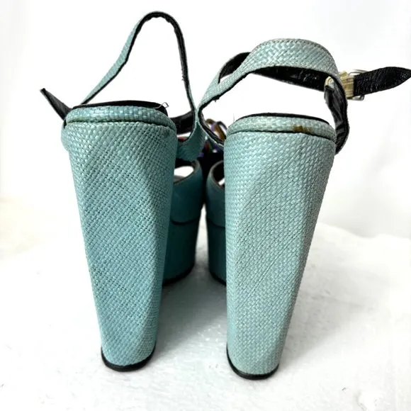 The Wonder Wedge Bonnie Smith for Kimel Platform Heels Vintage 1970s