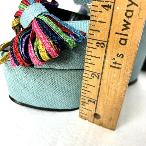 The Wonder Wedge Bonnie Smith for Kimel Platform Heels Vintage 1970s