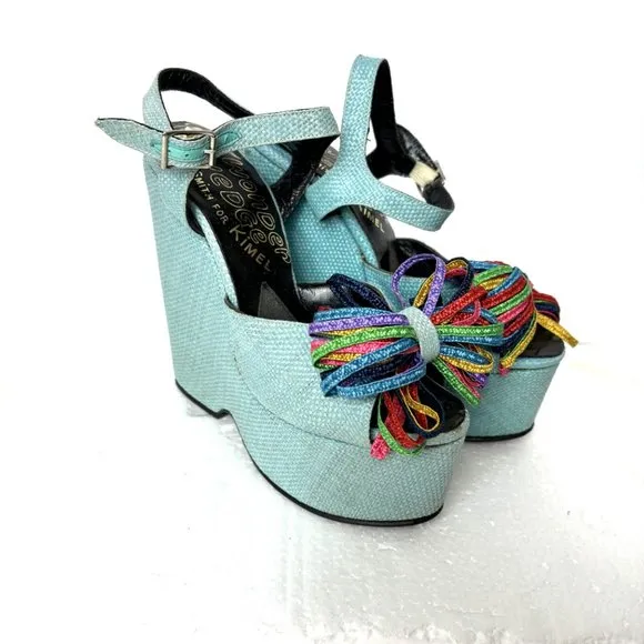 The Wonder Wedge Bonnie Smith for Kimel Platform Heels Vintage 1970s
