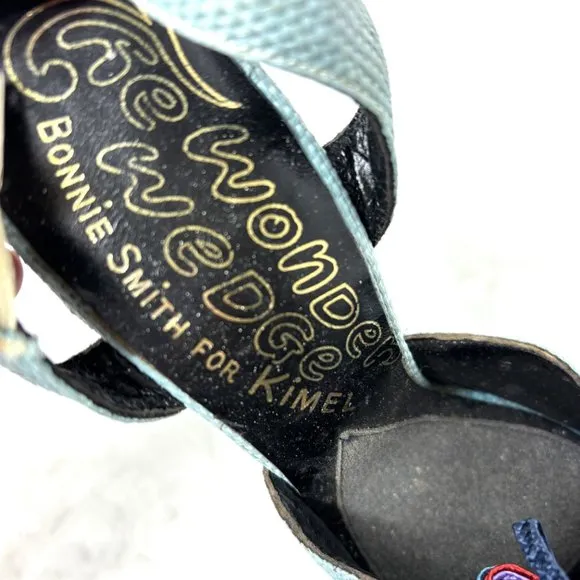 The Wonder Wedge Bonnie Smith for Kimel Platform Heels Vintage 1970s