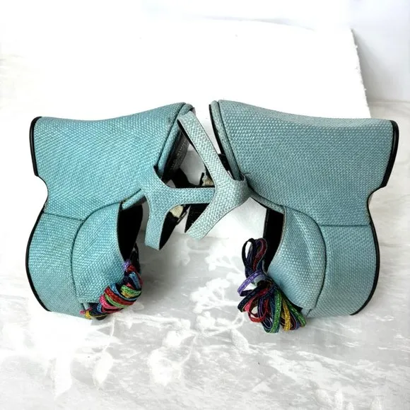 The Wonder Wedge Bonnie Smith for Kimel Platform Heels Vintage 1970s