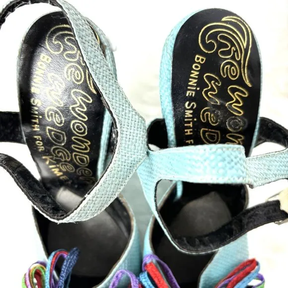 The Wonder Wedge Bonnie Smith for Kimel Platform Heels Vintage 1970s