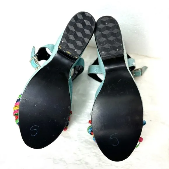 The Wonder Wedge Bonnie Smith for Kimel Platform Heels Vintage 1970s