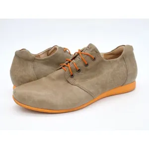 Think! Shoes Womens 7 Brown Leather Lace Up Casual Comfort Sneaker