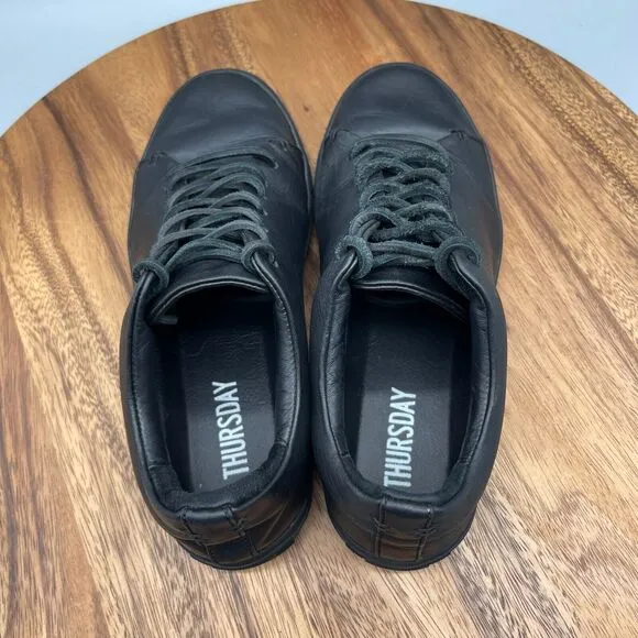 Thursday Boot Co Shoes Womens 8 Black Leather Casual Walking Comfort Sneakers