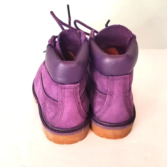 Timberland 6 Inch Premium WP Little Kids Boots| Color: Purple|Size:10.5