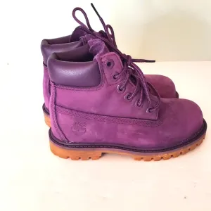 Timberland 6 Inch Premium WP Little Kids Boots| Color: Purple|Size:10.5