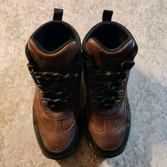 Timberland Backroads Hiker 22713 Leather Jungle Trail Hiking Boots Boys 2.5