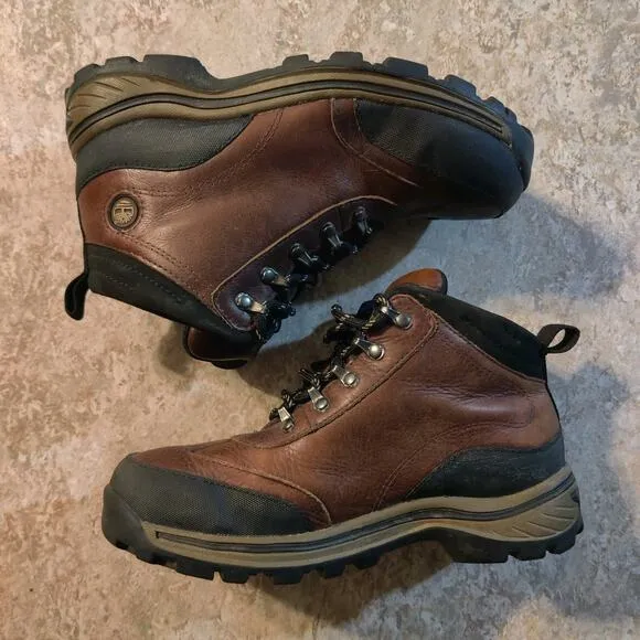 Timberland Backroads Hiker 22713 Leather Jungle Trail Hiking Boots Boys 2.5