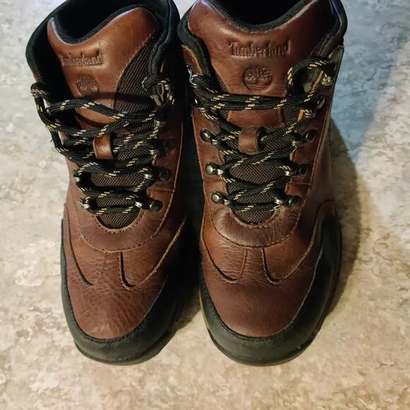 Timberland Backroads Hiker 22713 Leather Jungle Trail Hiking Boots Boys 2.5