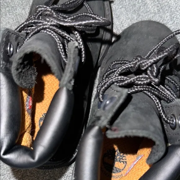 Timberland Black Leather Work Boots