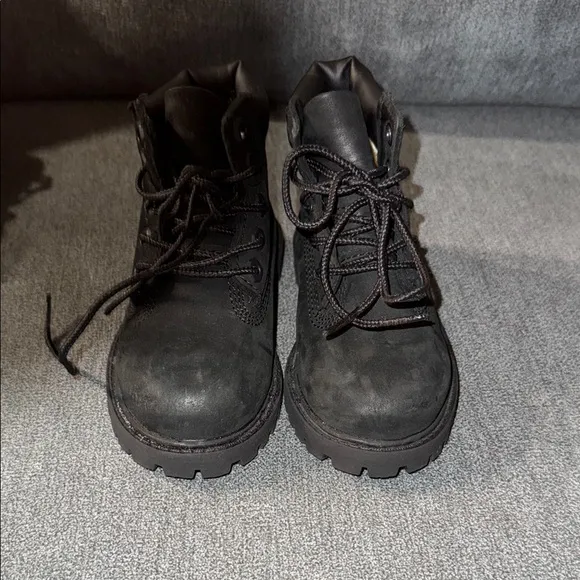 Timberland Black Leather Work Boots