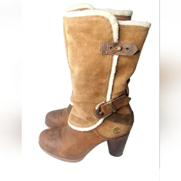 Timberland EarthKeeper Nevali Boots Women's Size 7 M Suede &amp; Leather