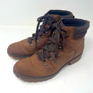 Timberland Leather Hiking Boots - Brown - Size 9.5