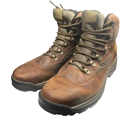 Timberland Mens 15130 Anti-Fatigue Hiking Boots Lace Up Brown Size 12