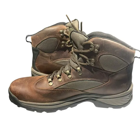 Timberland Mens 15130 Anti-Fatigue Hiking Boots Lace Up Brown Size 12