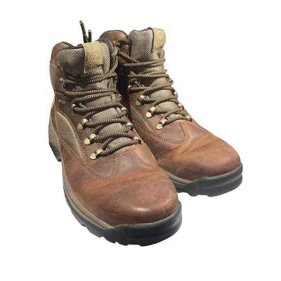 Timberland Mens 15130 Anti-Fatigue Hiking Boots Lace Up Brown Size 12