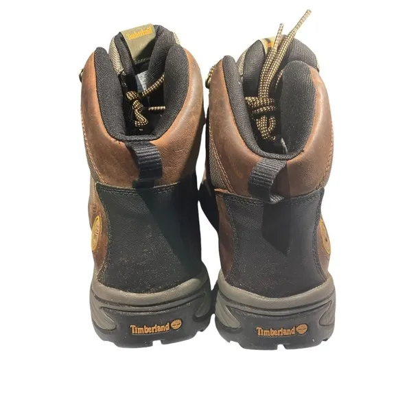 Timberland Mens 15130 Anti-Fatigue Hiking Boots Lace Up Brown Size 12