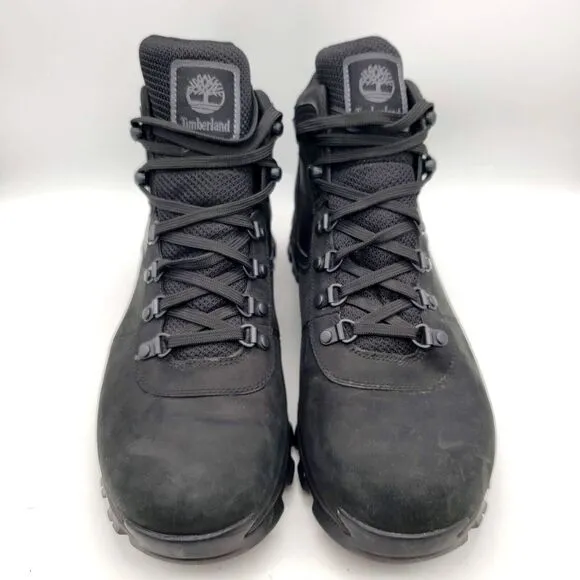 TIMBERLAND Mt Maddsen Hiking Boots Men's Size 13 Mid Waterproof Work Black 2731R