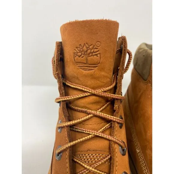 Timberland Premium Waterproof Nubuck Boots Size 6.5Y Rust‎ Womens 8 Outdoor