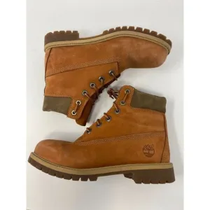 Timberland Premium Waterproof Nubuck Boots Size 6.5Y Rust‎ Womens 8 Outdoor