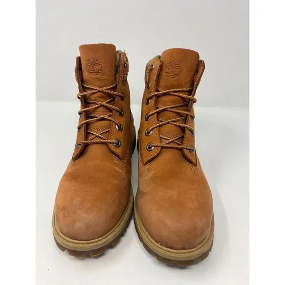 Timberland Premium Waterproof Nubuck Boots Size 6.5Y Rust‎ Womens 8 Outdoor