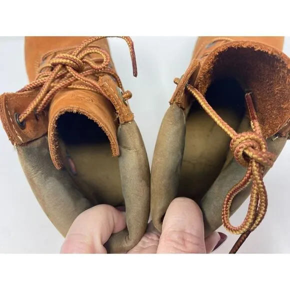 Timberland Premium Waterproof Nubuck Boots Size 6.5Y Rust‎ Womens 8 Outdoor