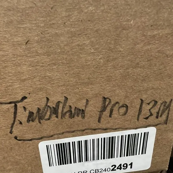 Timberland Pro Men's 6” Pit Boss Steel Toe Black Work Boots, Size 13 M