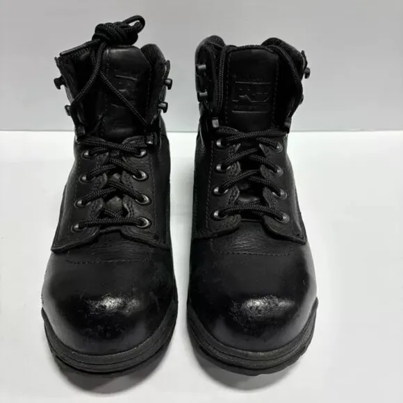 Timberland Pro Women’s Titan 6”, Black Alloy Toe Work Boots, Size 7.5 M