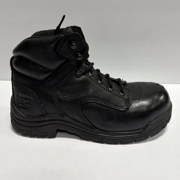 Timberland Pro Women’s Titan 6”, Black Alloy Toe Work Boots, Size 7.5 M