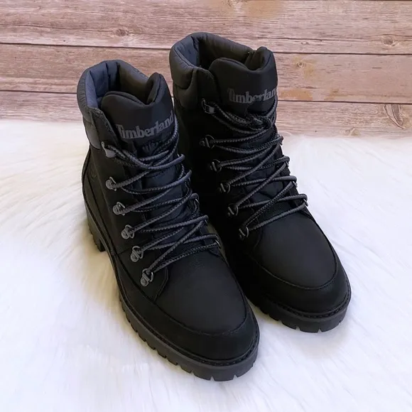 Timberland Women’s Courmayeur Valley Black Waterproof Hiker Boots