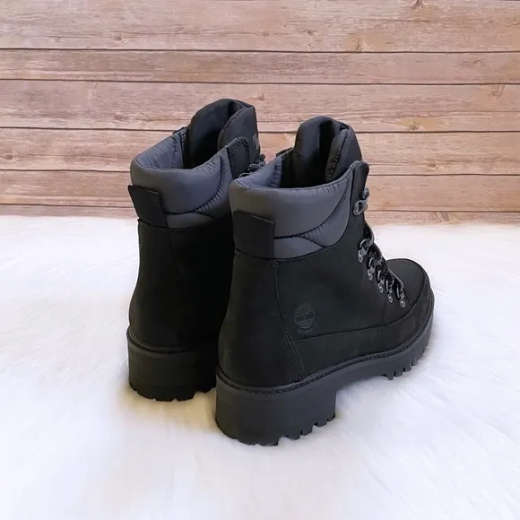 Timberland Women’s Courmayeur Valley Black Waterproof Hiker Boots