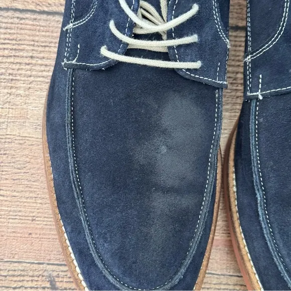 To Boot New York Adam Derrick Blue Suede Oxford Shoes Size 13