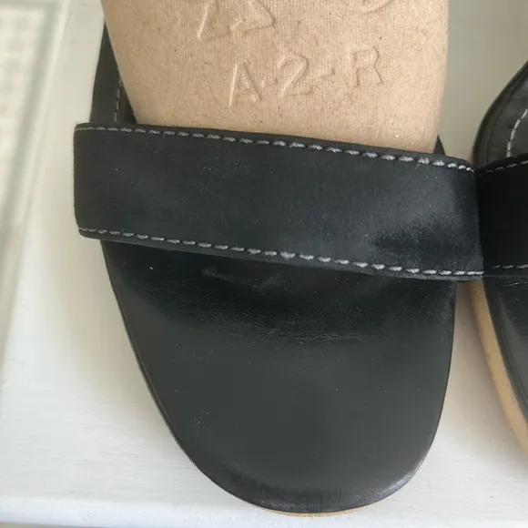 Tod's suede sandals stacked heels