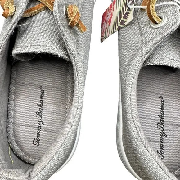 Tommy Bahama Women’s Barrel Tied Rawhide Laces Sneakers Gray Size 9.5 NWT
