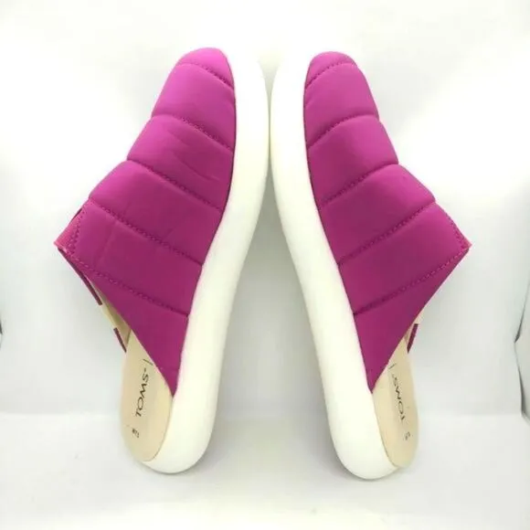 Toms Alpargata Mallow Mule Shoes Women's Size 7.5‎ Pink Casual Slip On Colorful