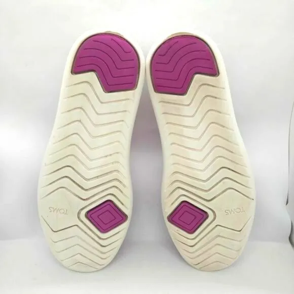 Toms Alpargata Mallow Mule Shoes Women's Size 7.5‎ Pink Casual Slip On Colorful