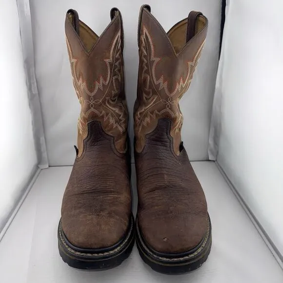Tony Lama TLX Men's Waterproof Work Boots 10.5 D Brown Round Toe Style TW1011
