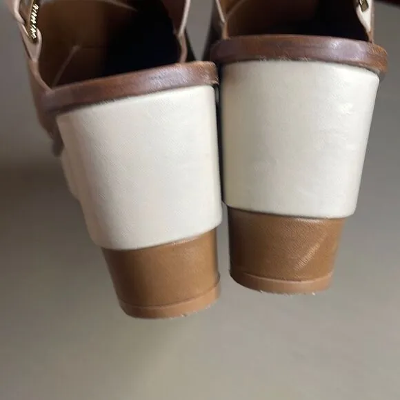 Tory Burch Flatform Wedge Slingback Sandals 8