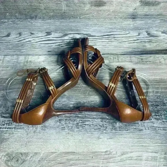 Tory Burch Leather Rope Heels Sandals
