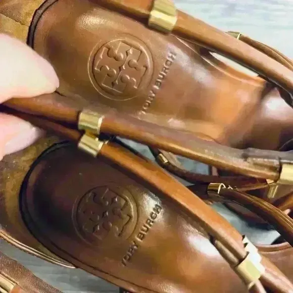 Tory Burch Leather Rope Heels Sandals