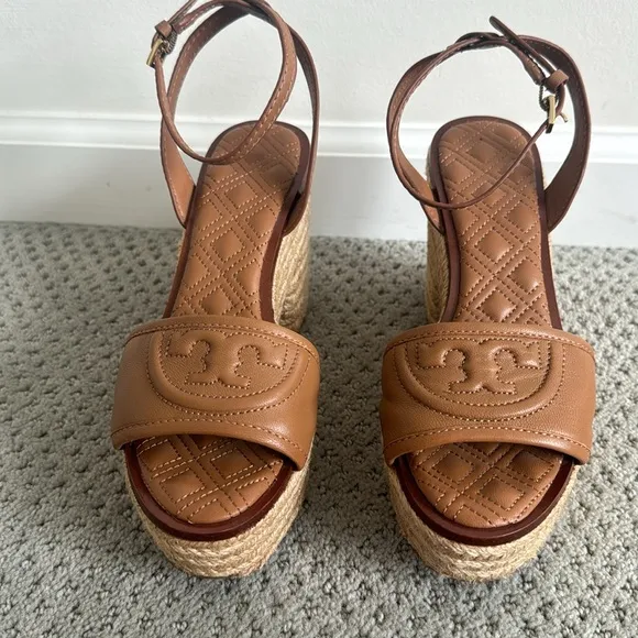 Tory Burch Leather Spadrilles Size 5.5