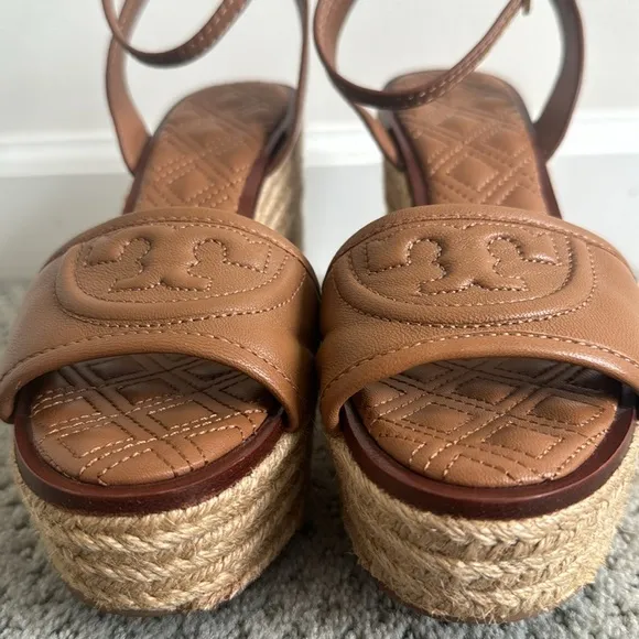 Tory Burch Leather Spadrilles Size 5.5