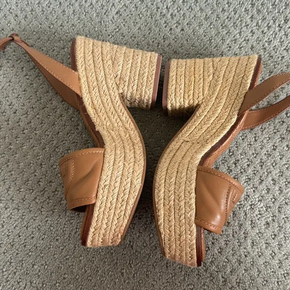 Tory Burch Leather Spadrilles Size 5.5