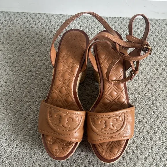 Tory Burch Leather Spadrilles Size 5.5