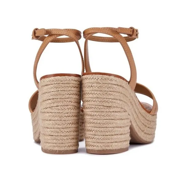 Tory Burch Leather Spadrilles Size 5.5